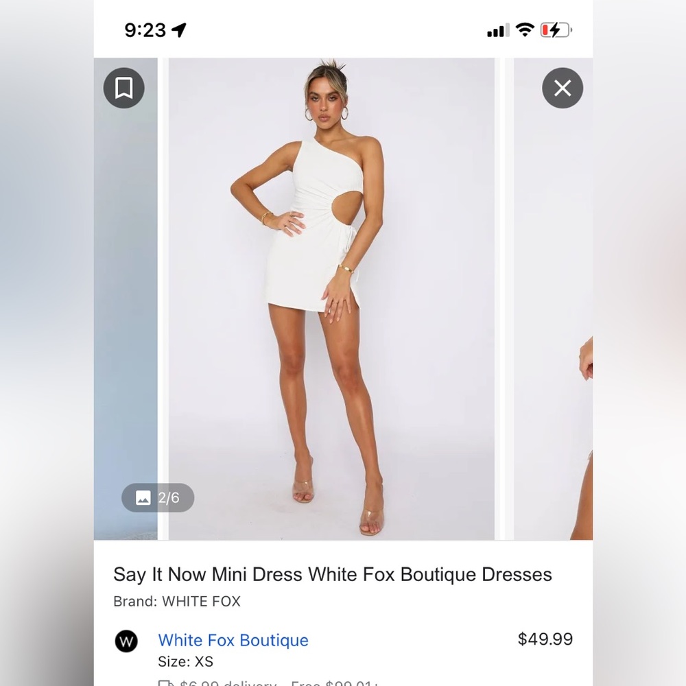 White fox white dress
